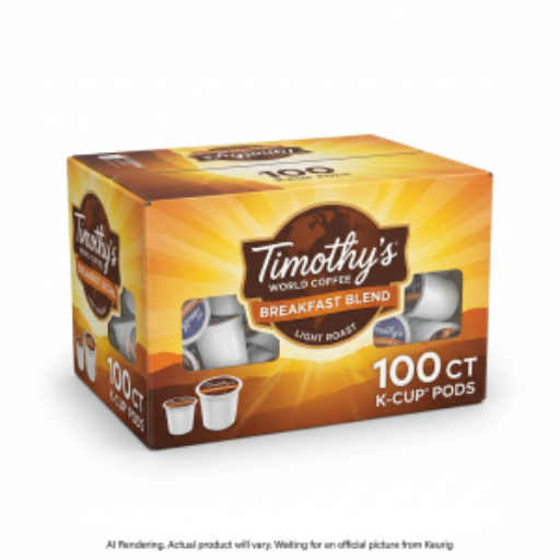Café Timothy'S? Portion Unique - Timy Kc Rs Petit Déjeuner Bl Torréfaction Légère 100Ct