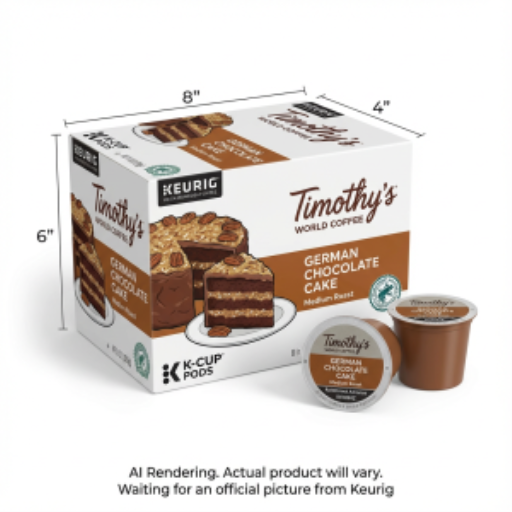 Café Timothy's Portion Unique - Timy Kc Rs Gâteau au Chocolat Allemand N 24Ct Sl