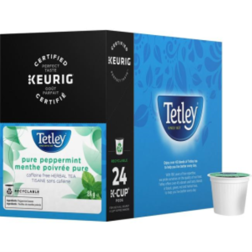 THÉ-K CUP TETLEY PUR MENTHE POIVRÉE 24/BOÎTE 24/BOÎTE