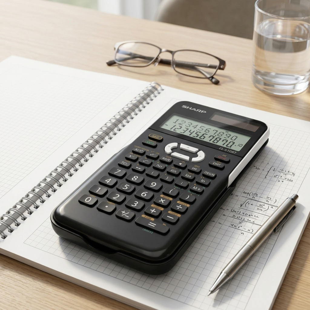Sharp EL-510RT Scientific Calculator — 131 Functions & Hard Case