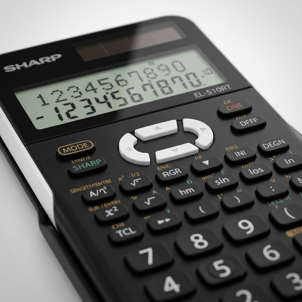 Sharp EL-510RT Scientific Calculator — 131 Functions & Hard Case