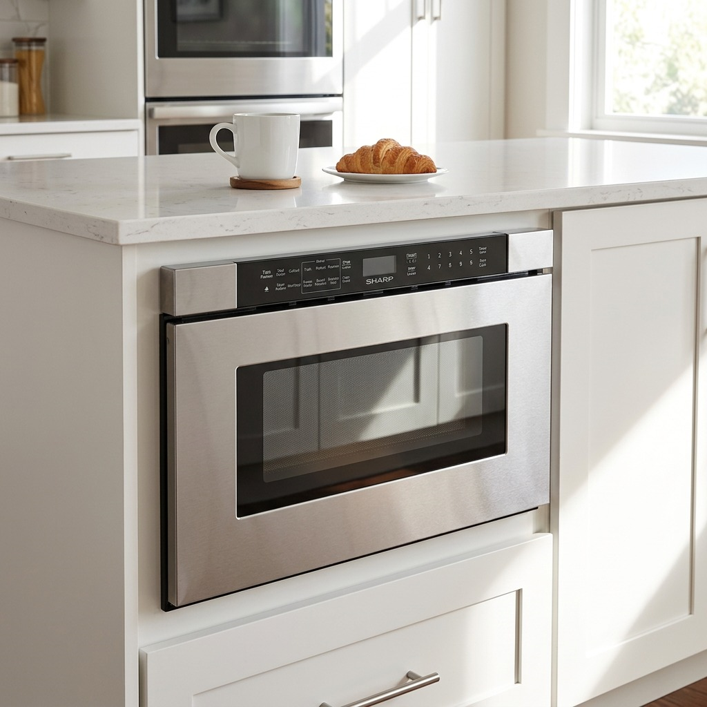 Sharp SKMD24U0ES Microwave Drawer Pedestal – 24"