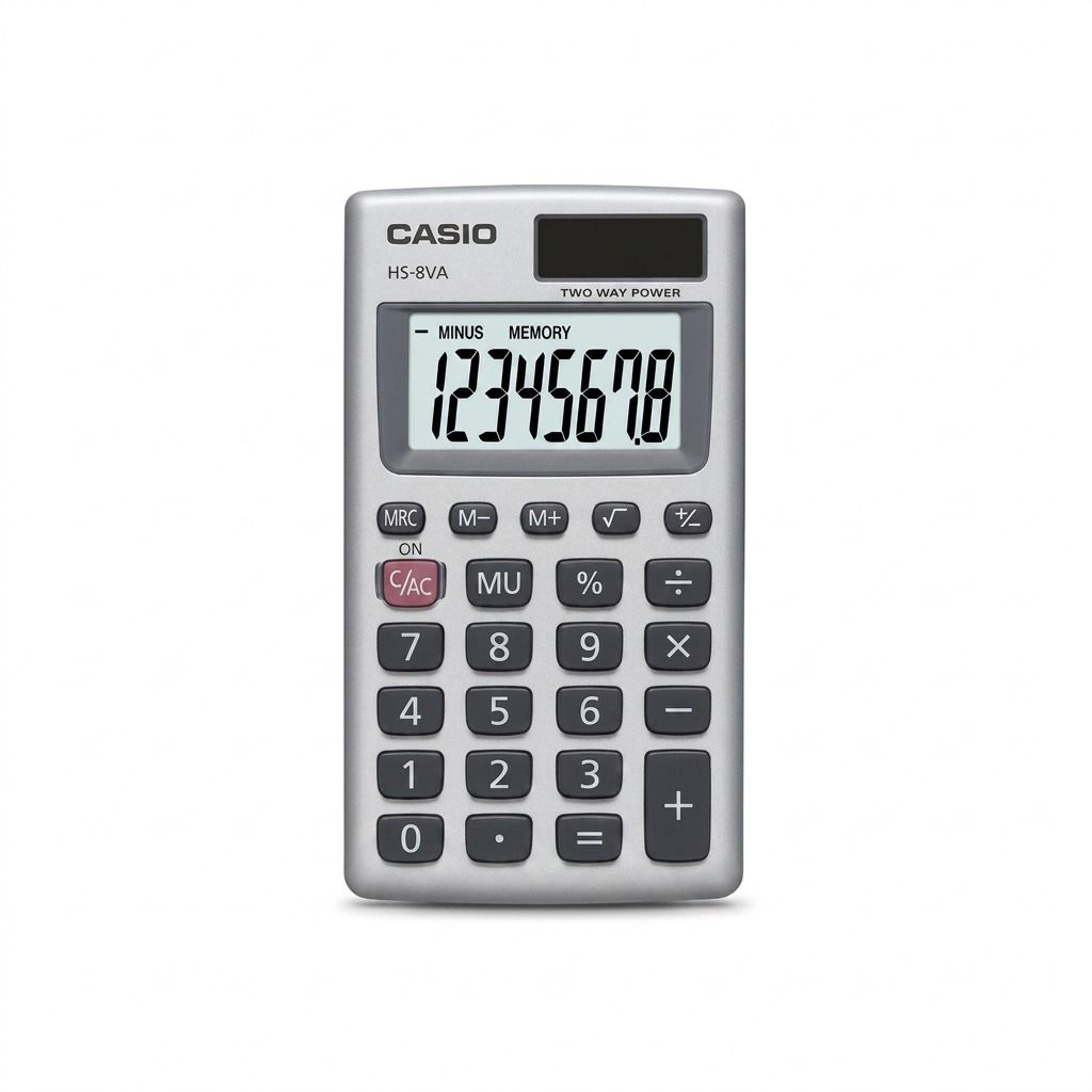 Casio HS-8VA 8-Digit Compact Calculator