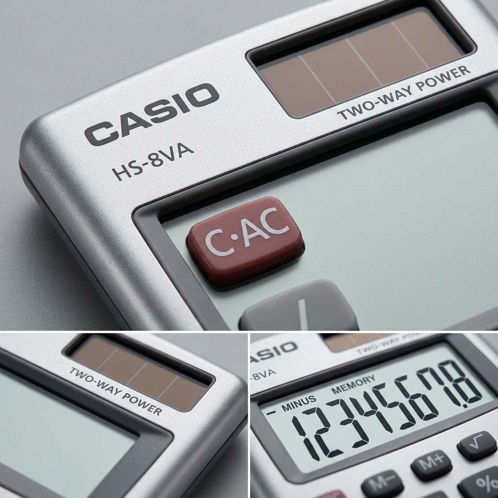 Casio HS-8VA 8-Digit Compact Calculator