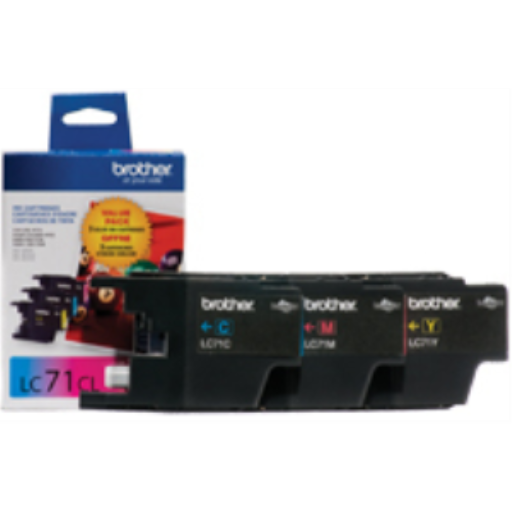 Pack de 3 cartouches d'encre couleur Innobella Brother LC713PKS (1 cyan, 1 magenta, 1 jaune), rendement standard