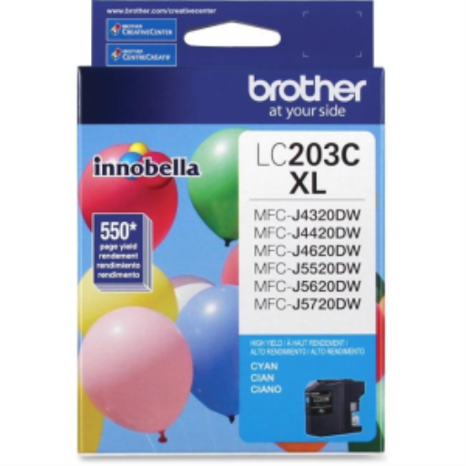 Cartouche d'encre cyan Innobella Brother LC203CS, haut rendement (série XL)