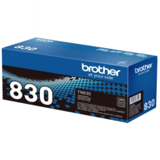 Cartouche de toner noir Brother TN830, rendement standard authentique