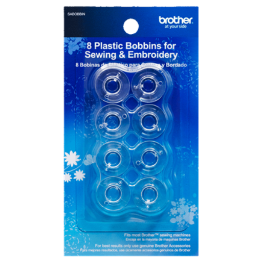 Brother SA156 Bobines Plastique Transparent Standard Pack de 10, Taille 11,5