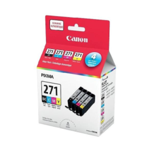 Pack économique d'encres CLI-271 Noir, Cyan, Magenta et Jaune