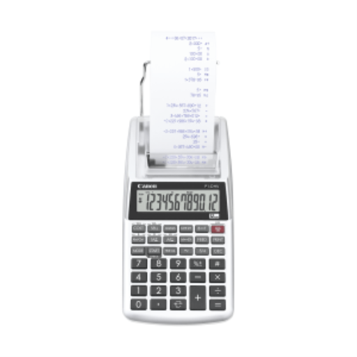 Canon P1-DHV-3 Silver In-Hand Printing Calculator