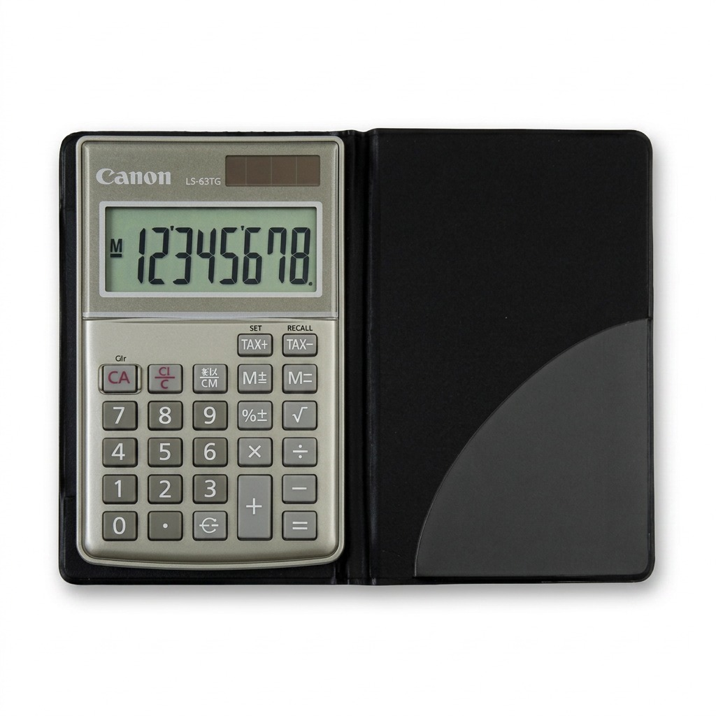 Canon LS-63TG Silver 8-Digit display