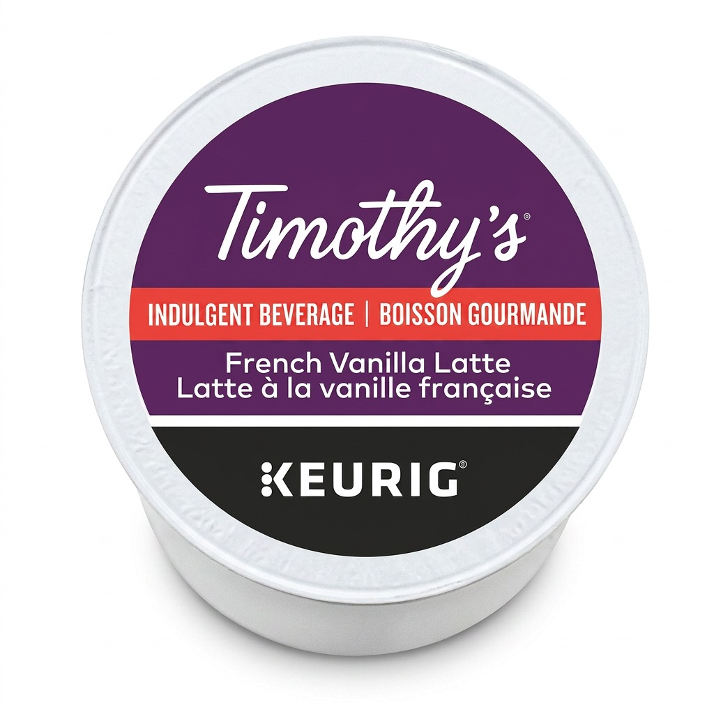 COFFEE-K CUP TIMOTHY'S FRENCH VANILLA LATTE (06717) 24/BX