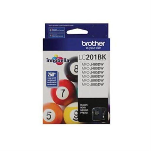 Brother LC201BKS Innobella Black Ink Cartridge, Standard Yield