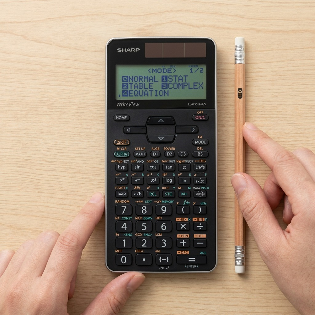 Sharp EL-W516XGSL WriteView Advanced Scientific Calculator - 640 Functions with Twin Power Solar & Battery