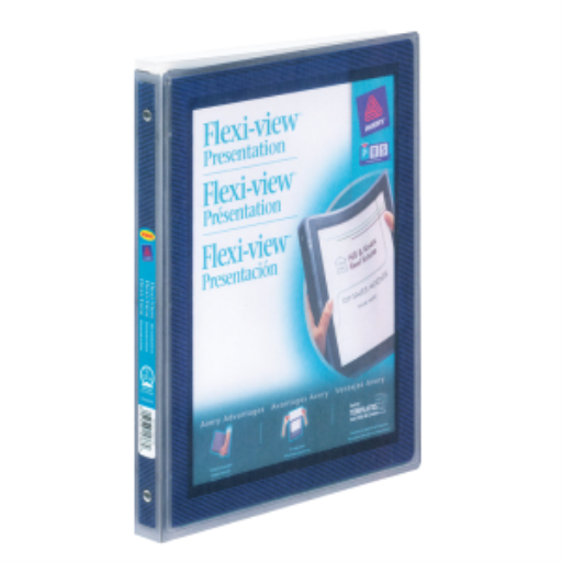 Avery Specialty Presentation Binders, FlexiView, 1/2", Blue