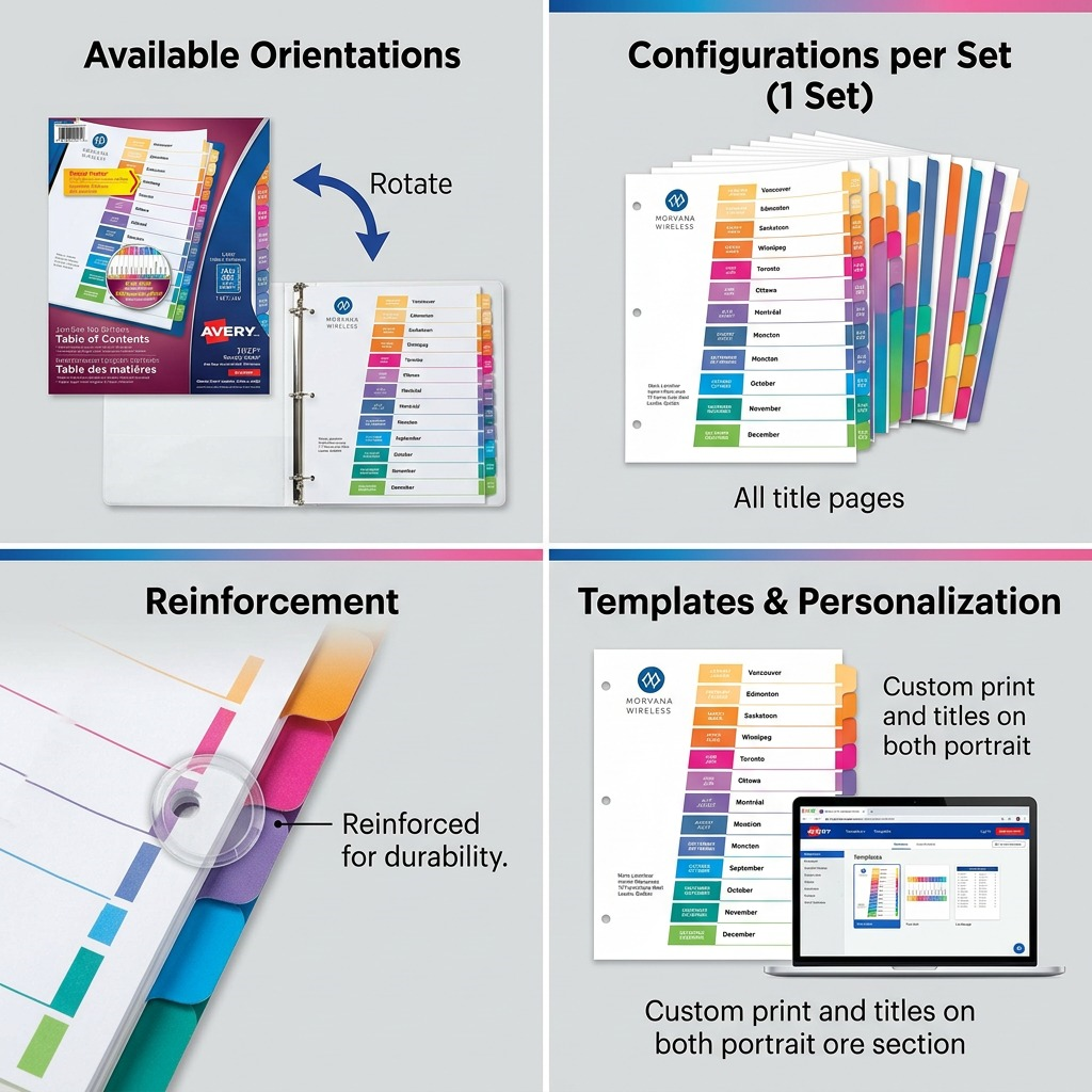 Avery 11127 Dividers