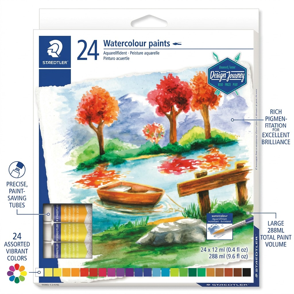 Staedtler Watercolour Paint 12ml Assorted