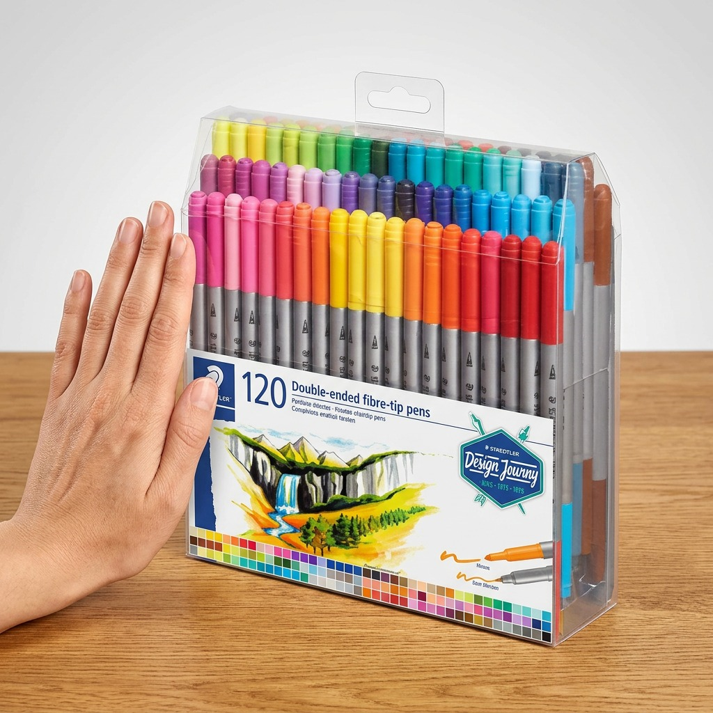 Staedtler Double-ended Fibre-tip Pens 120-Pack