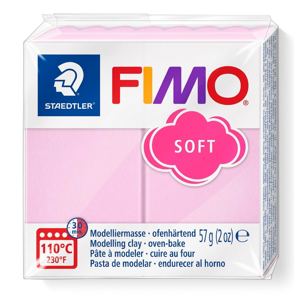 Staedtler Modelling Clay Fimo Soft Light Pink 57g (2 oz)