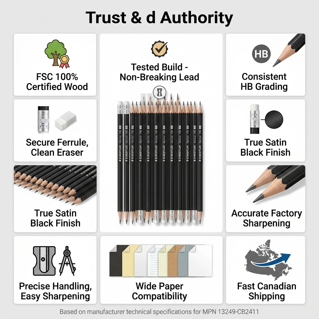 Staedtler Pencil Norica Black HB 24-Pack FSC 100%