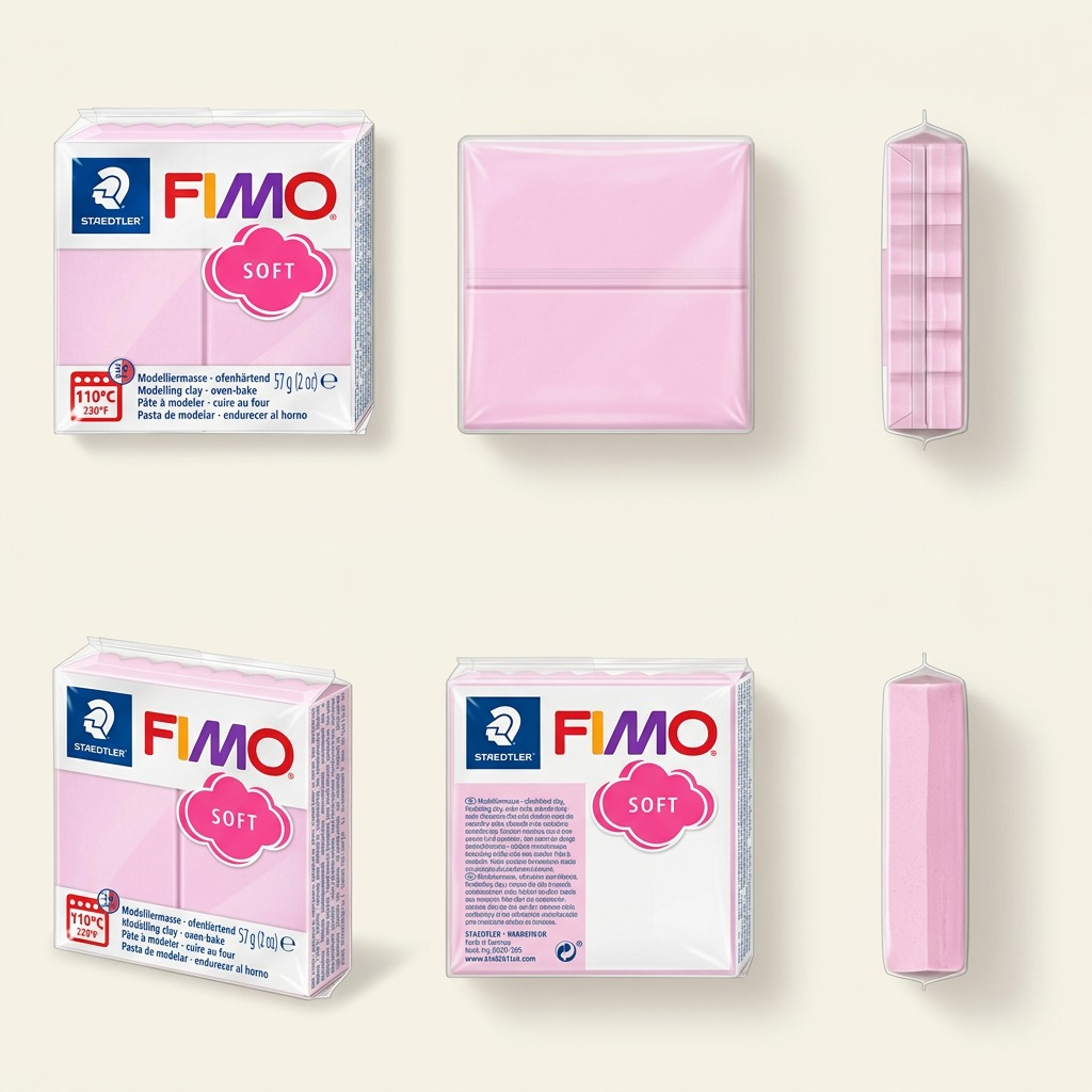 Staedtler Modelling Clay Fimo Soft Light Pink 57g (2 oz)