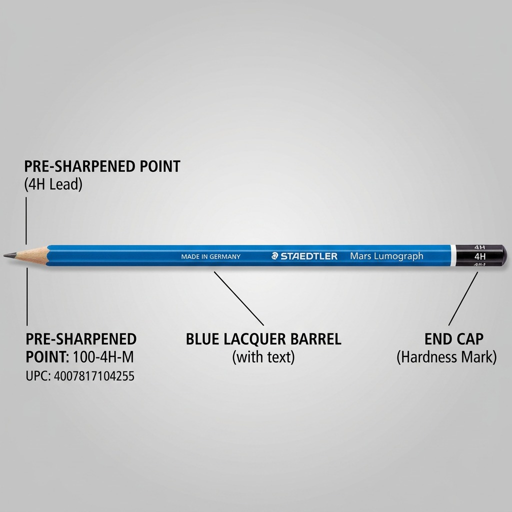 Staedtler Pencil Mars Lumograph 4H 100% PEFC - Replacement for 100-4H-11