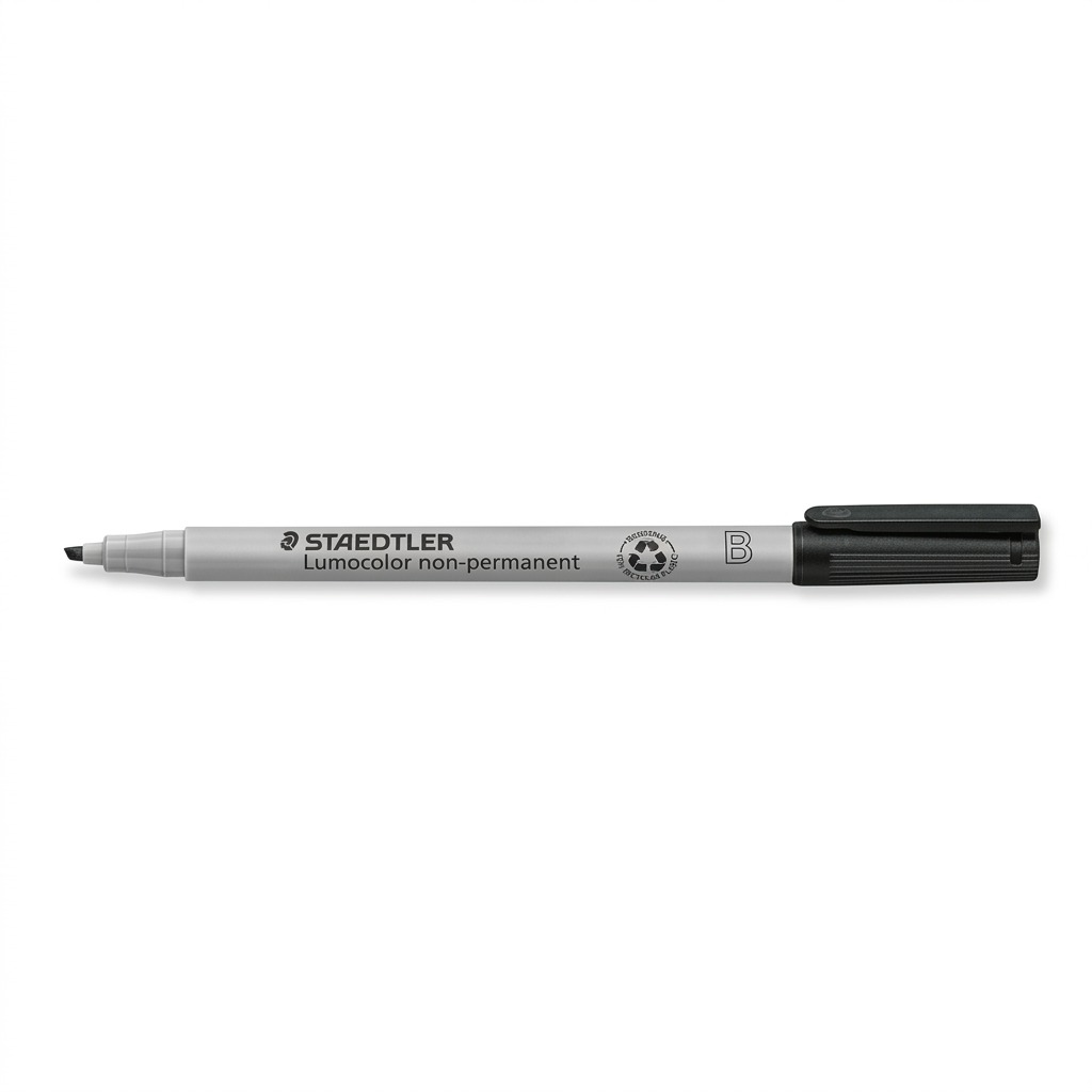 Staedtler Lumocolor Marker Chisel Washable Black