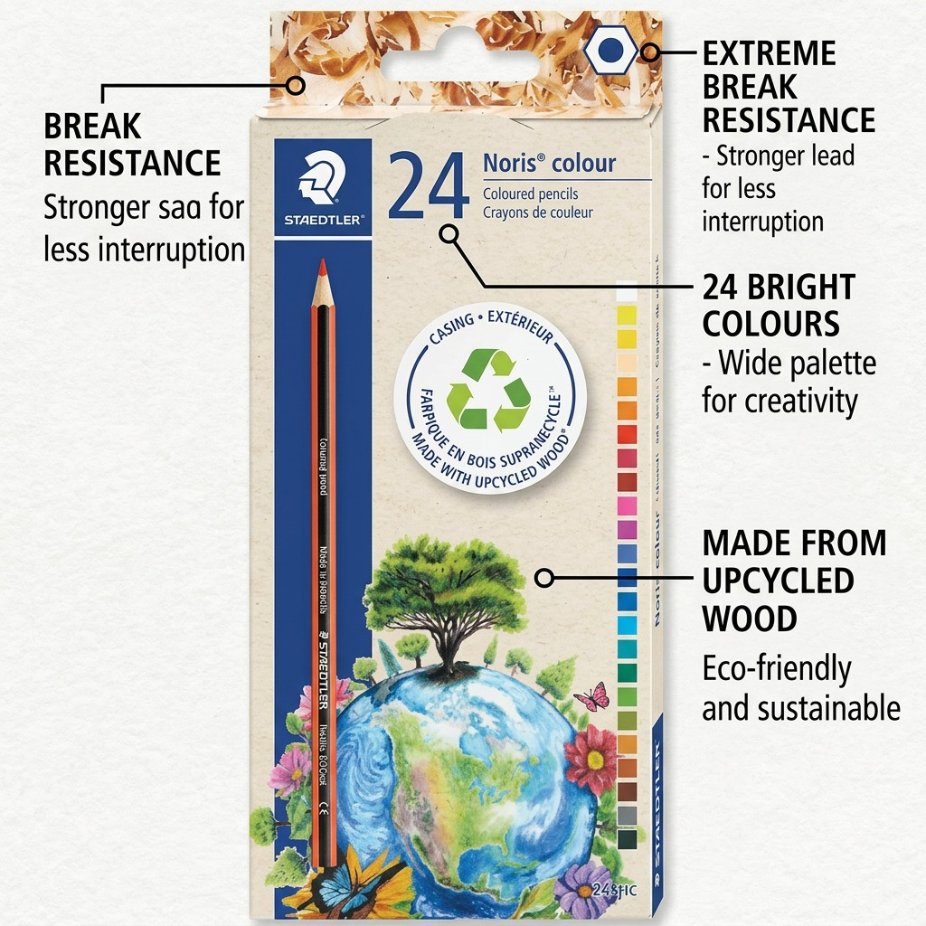 Staedtler Wopex Colouring Penicl 24-Pack