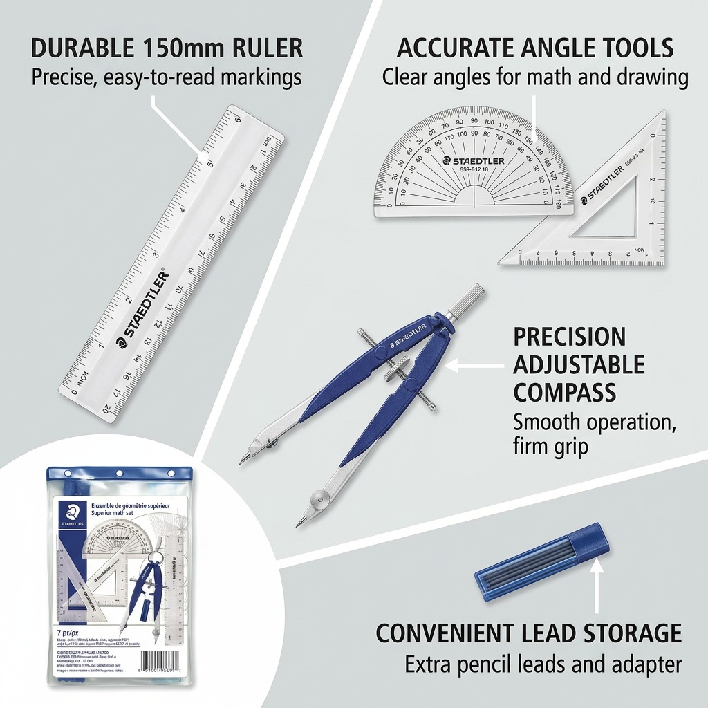 Staedtler Geometry Set 5-Pack Pocket