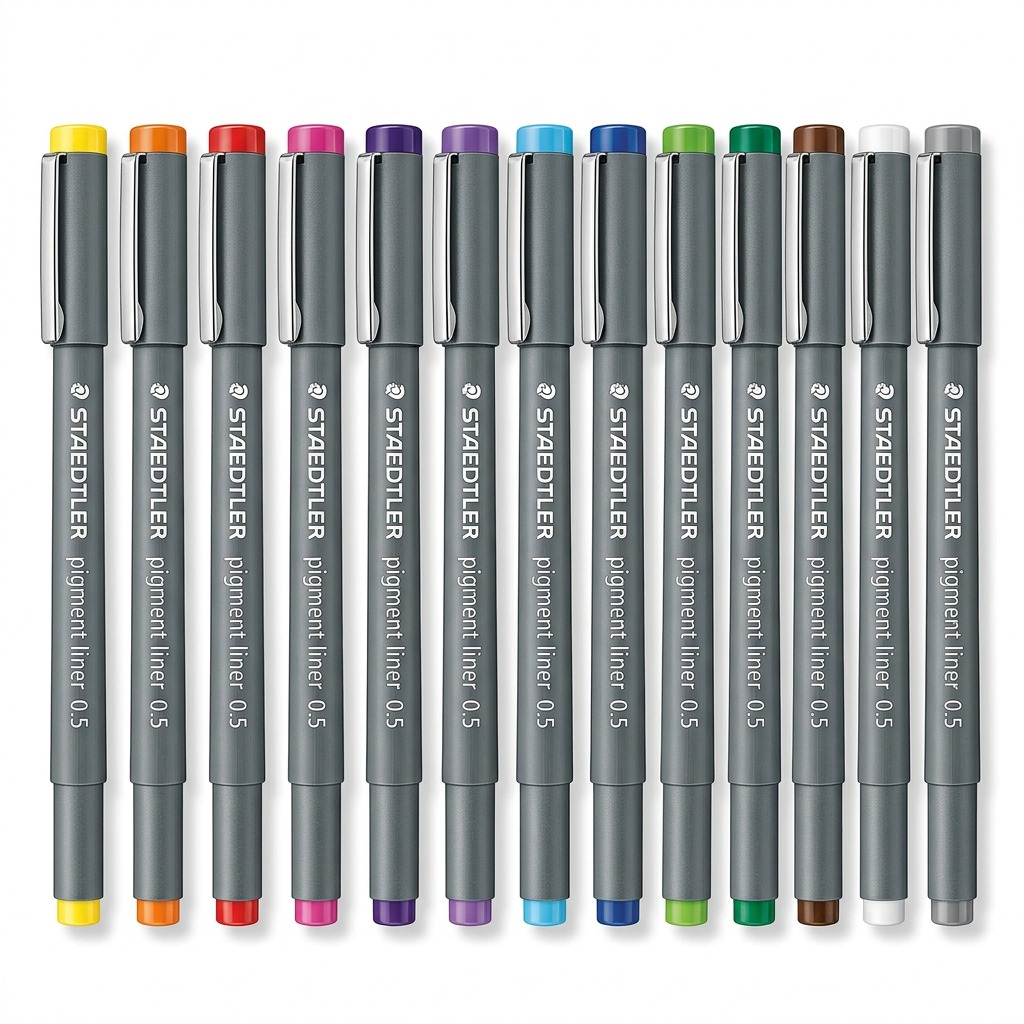 Staedtler Pigment Liner 0.5 Mm Assorted Colours