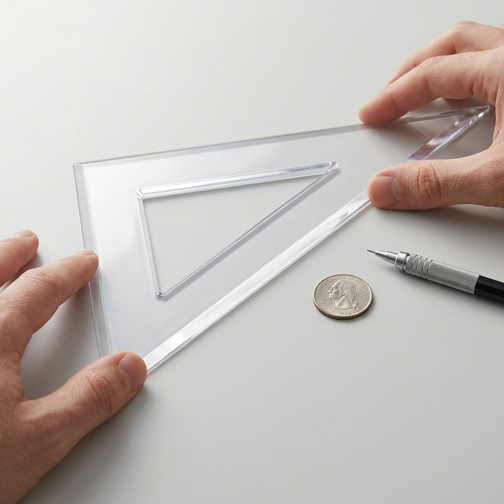 Staedtler Set Square Clear Acryl 12-inch 30/60