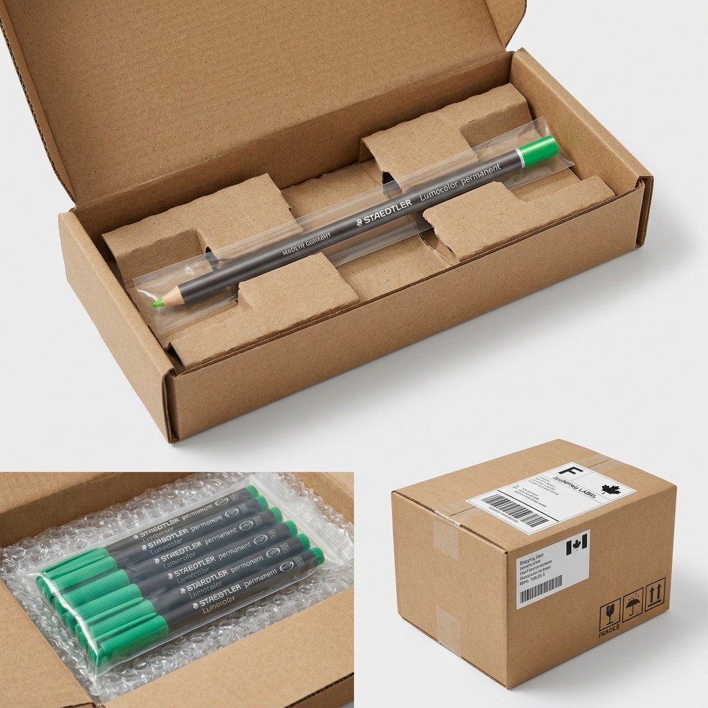 Staedtler Lumocolor Permanent Glasochrom Waterproof Dry Marker - Green