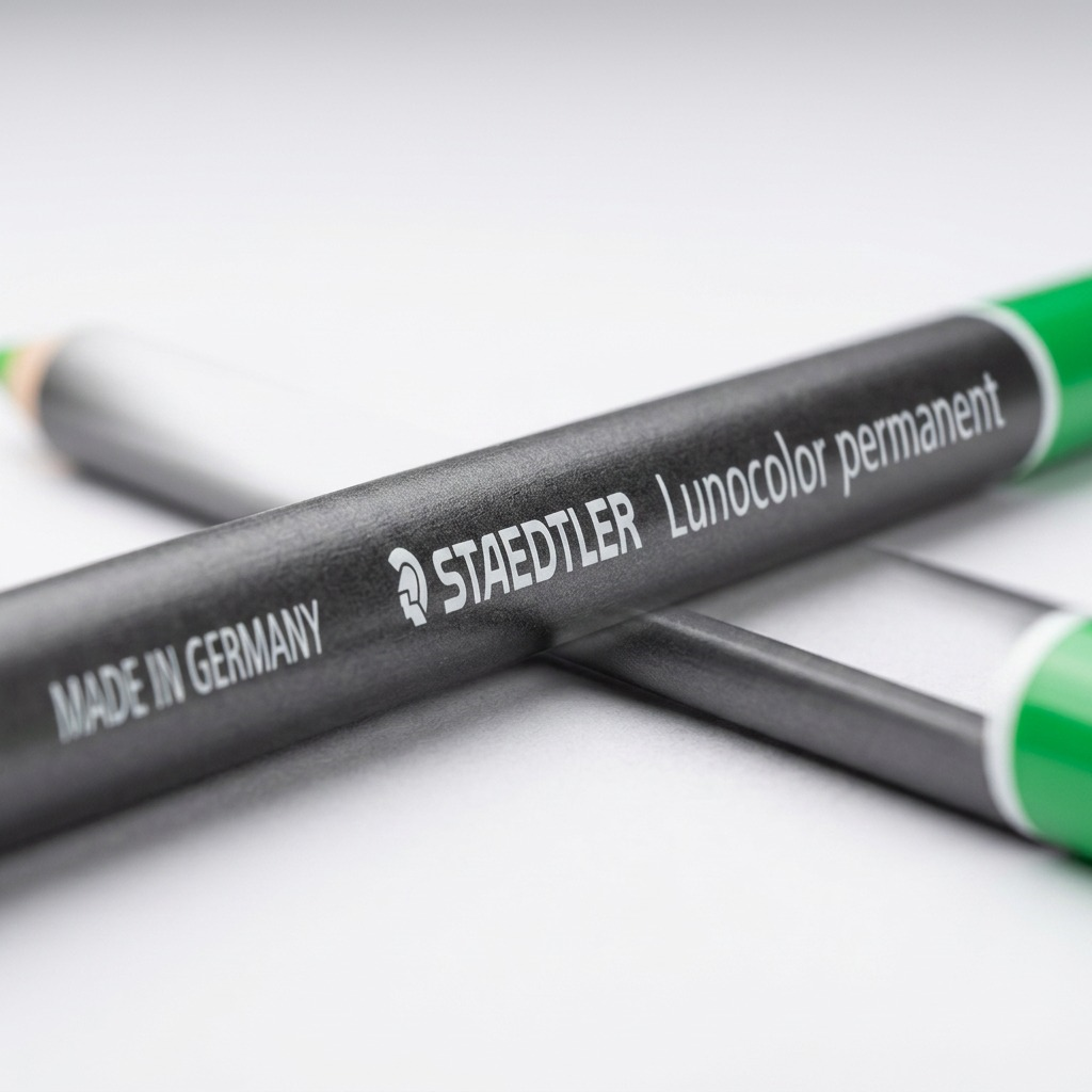 Staedtler Lumocolor Permanent Glasochrom Waterproof Dry Marker - Green