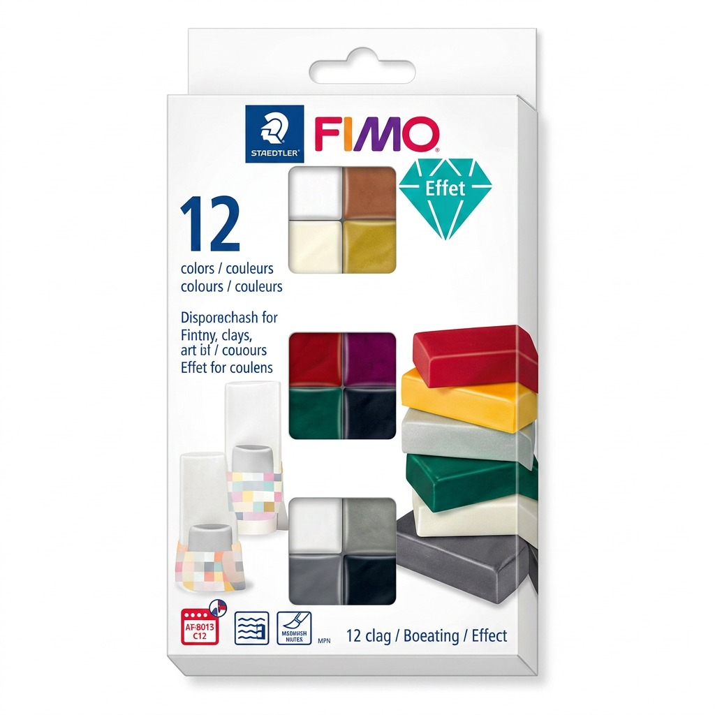 Staedtler Set Modelling Clay Fimo Effect 12 Color Pack