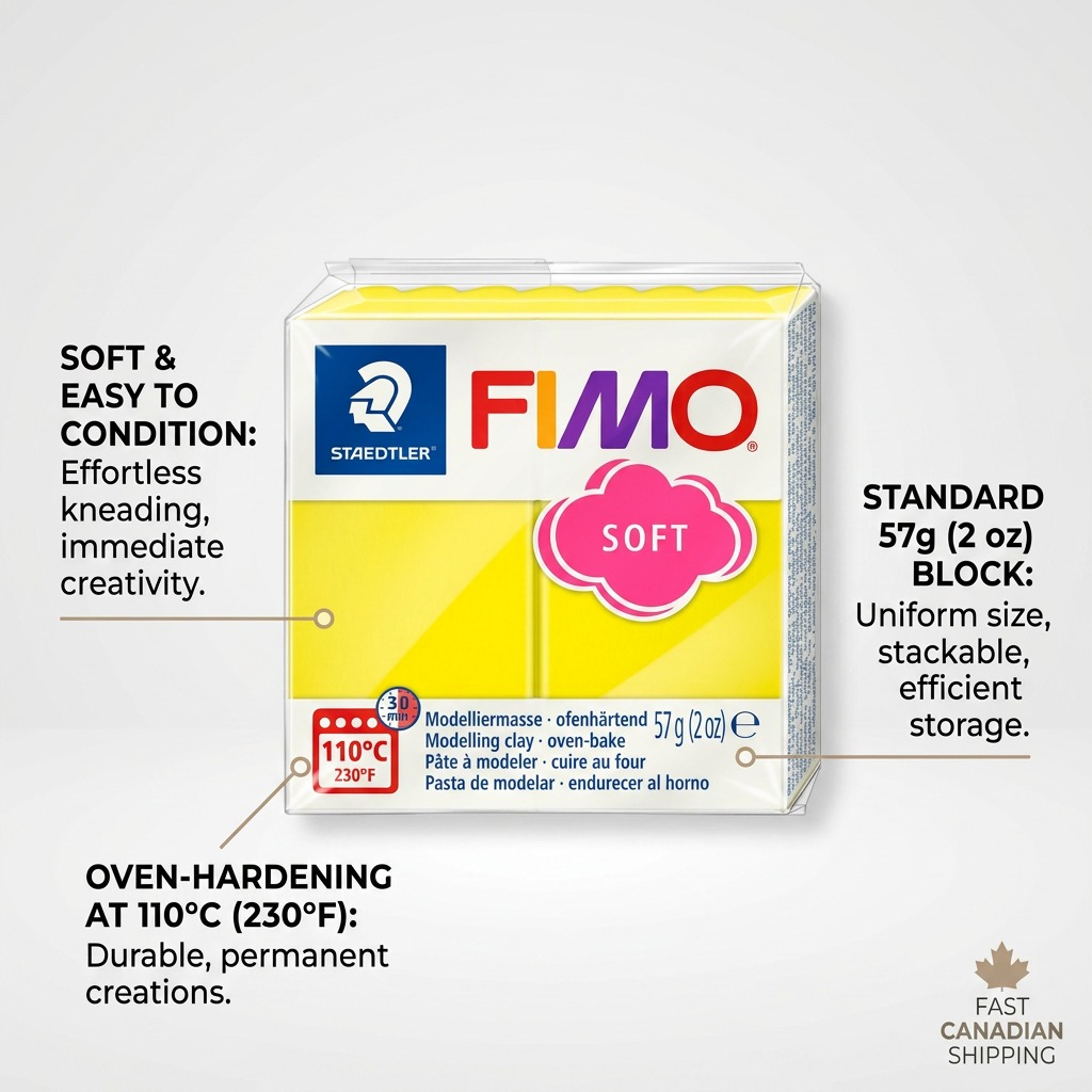 Staedtler Modelling Clay Fimo Soft Lemon 57g (2 oz)