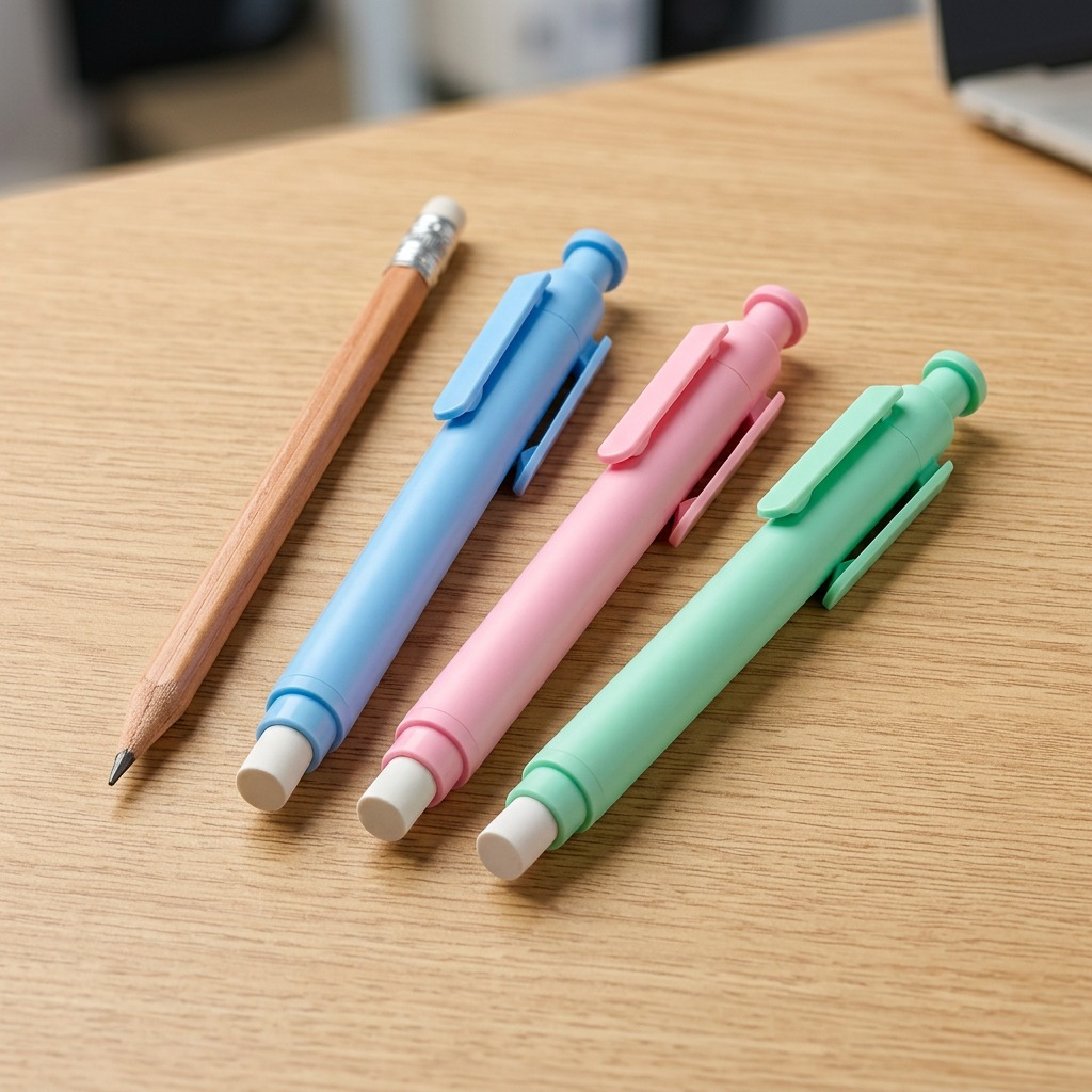 Staedtler Retractable Stick Eraser, Assorted Colors, Bk3
