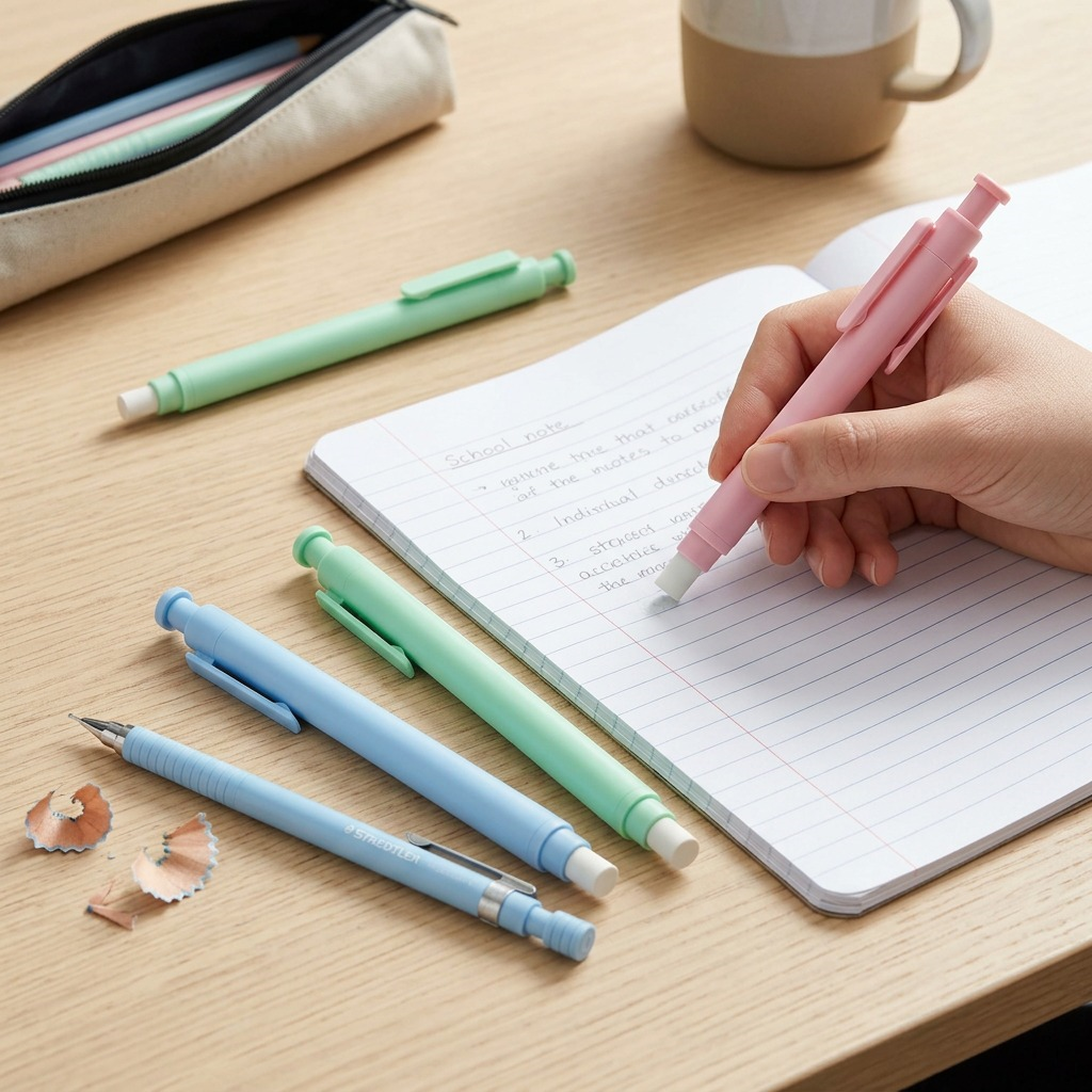 Staedtler Retractable Stick Eraser, Assorted Colors, Bk3