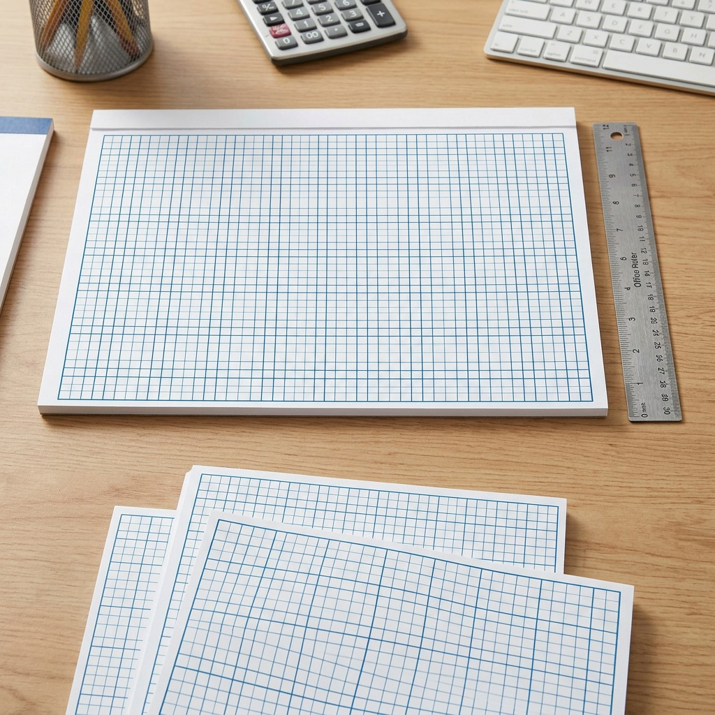 Staedtler Paper Bond 4x4 Grid 17x22 Pad 50