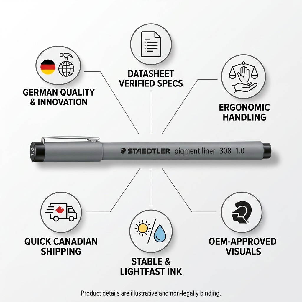 Staedtler Fineliner Pigment Liner 1, 0mm Black