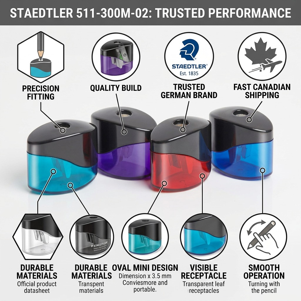 Staedtler Sharpener Oval Mini Ass