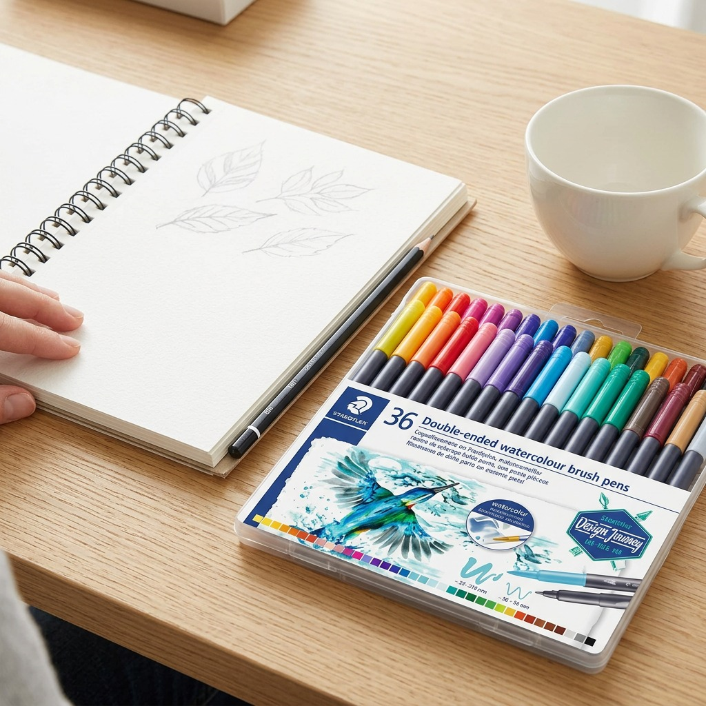 Staedtler Double-Ended Watercolour Brush Pen