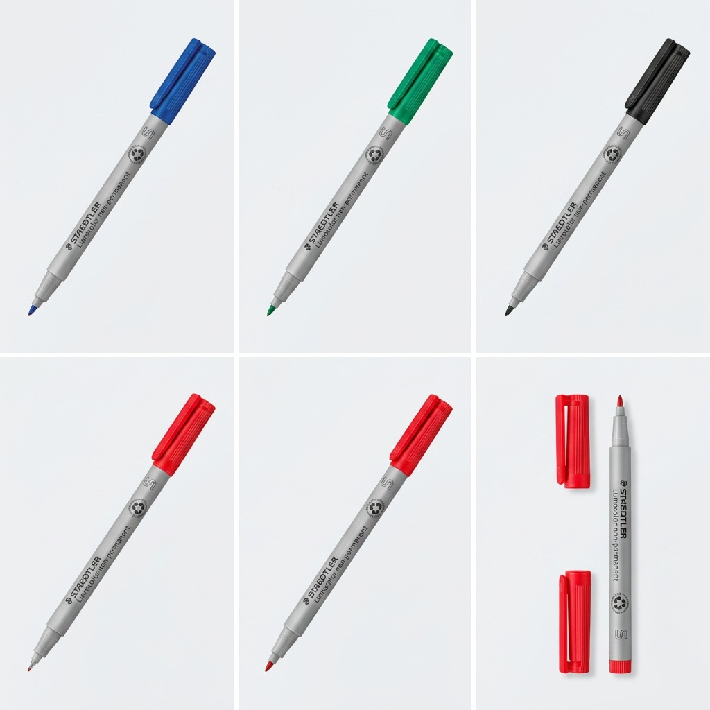 Staedtler Lumocolor Extra Fine Permanent Red Marker
