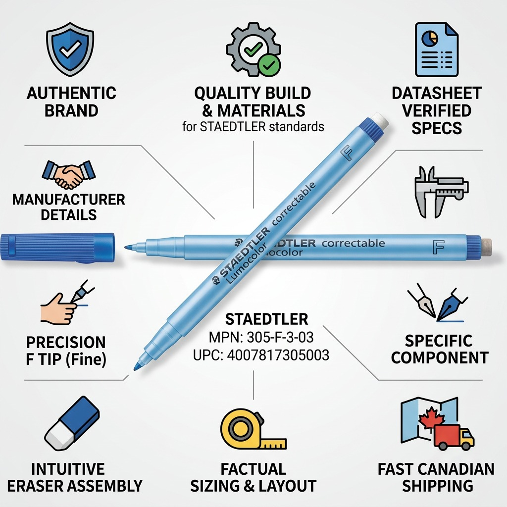 Staedtler Ohp Pen Lumocolor Correctable F Blu