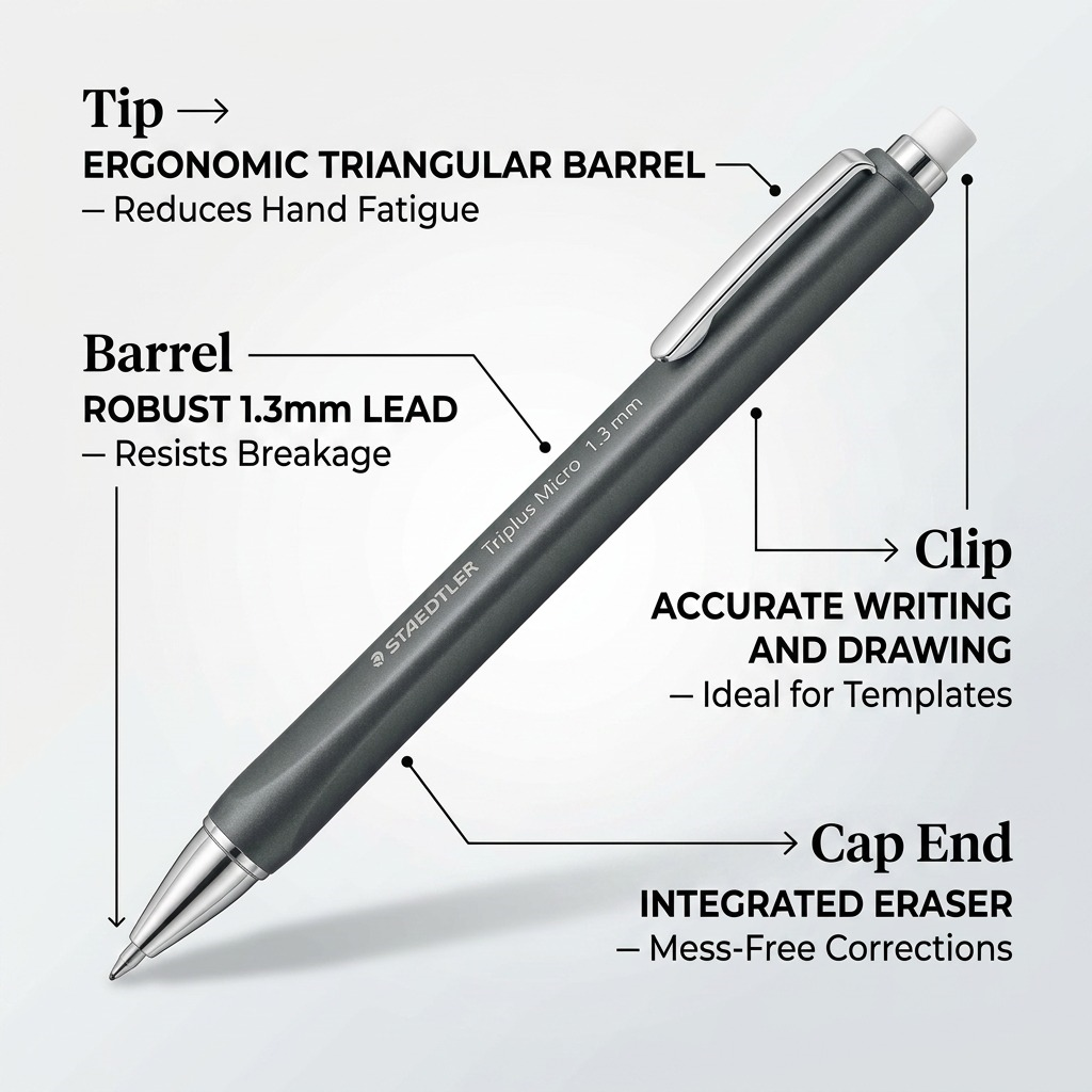 Staedtler Mechanical Pencil 1.3mm + Leads