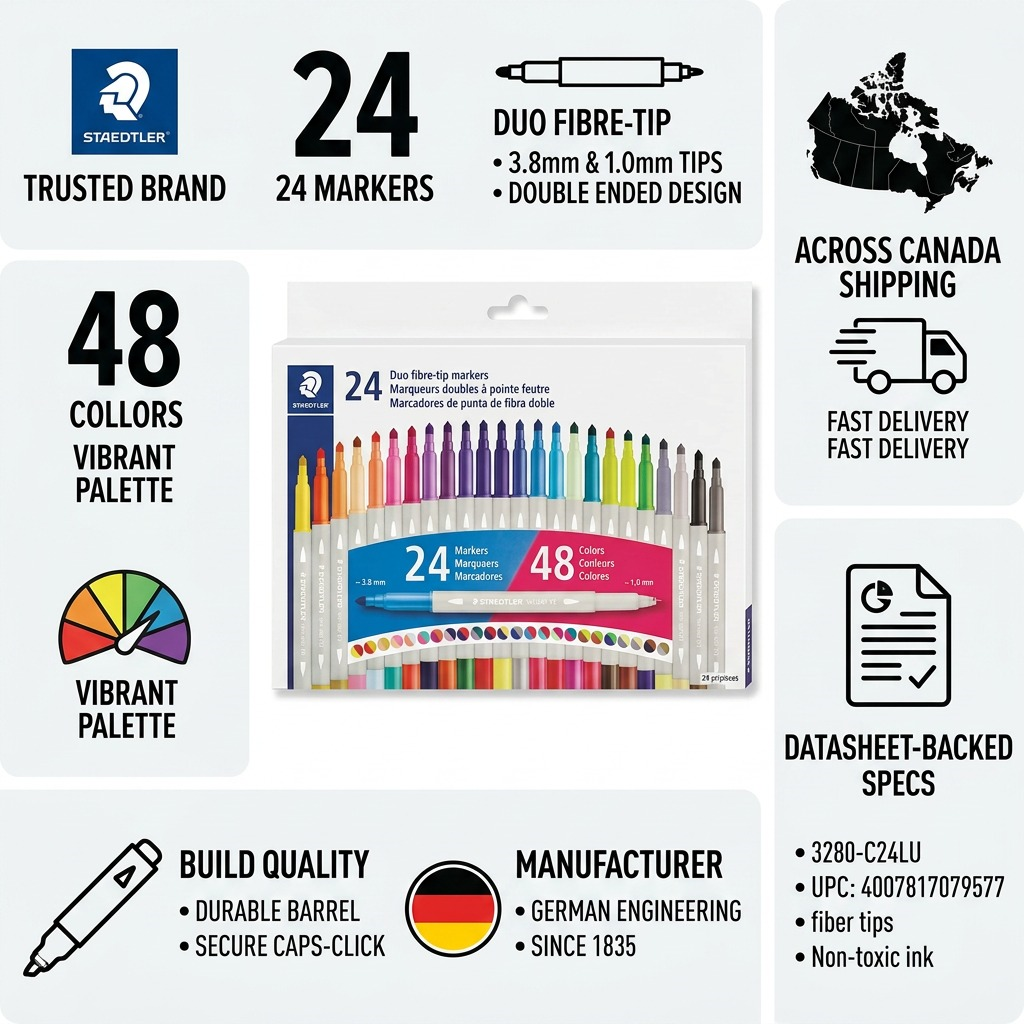 Staedtler Double-ended Twin Color 24-Pack