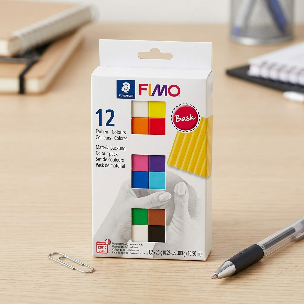 Staedtler Set Modelling Clay Fimo Soft Basic Colors 12 Color Pack
