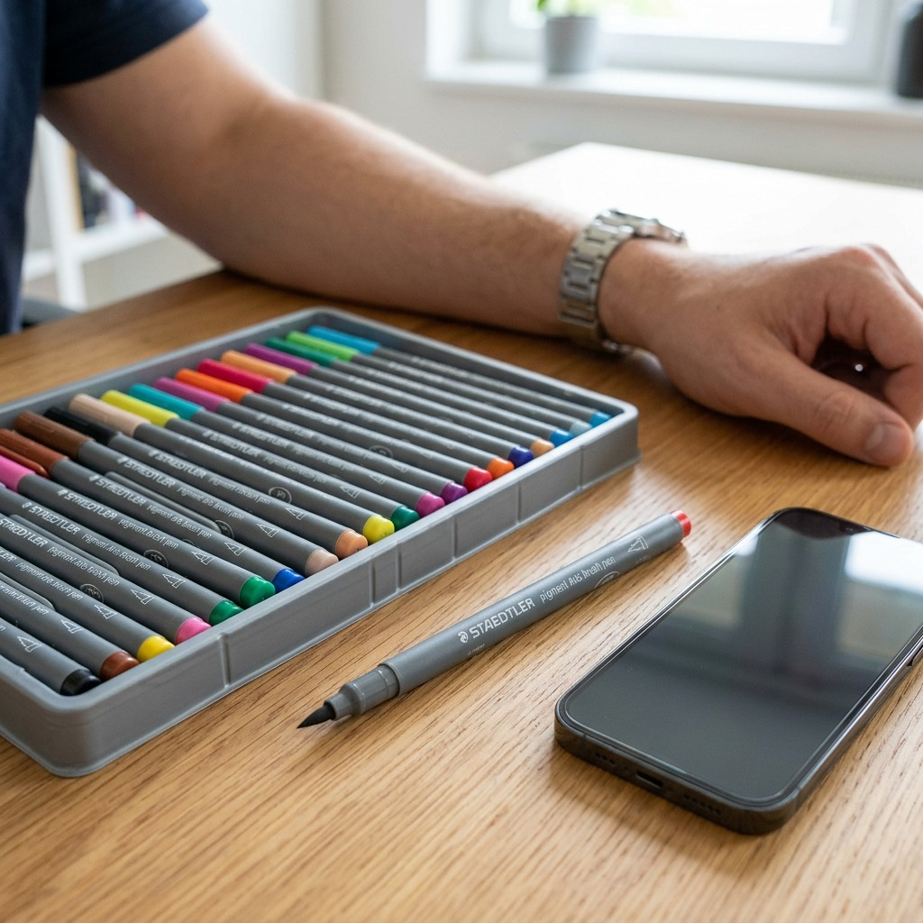 Staedtler Pigment Arts Brush, Set of 36
