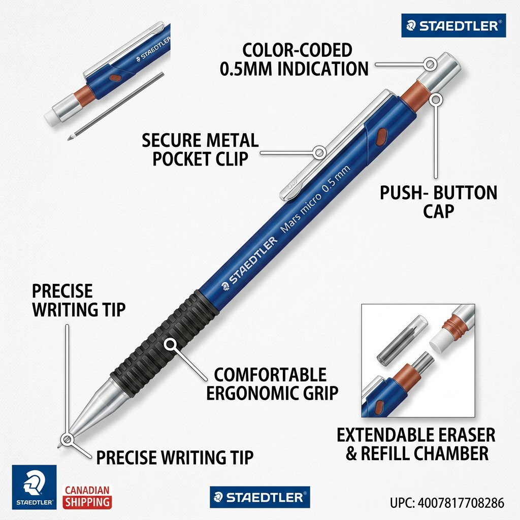Staedtler Mechanical Pencil Micro 0.5mm Blue