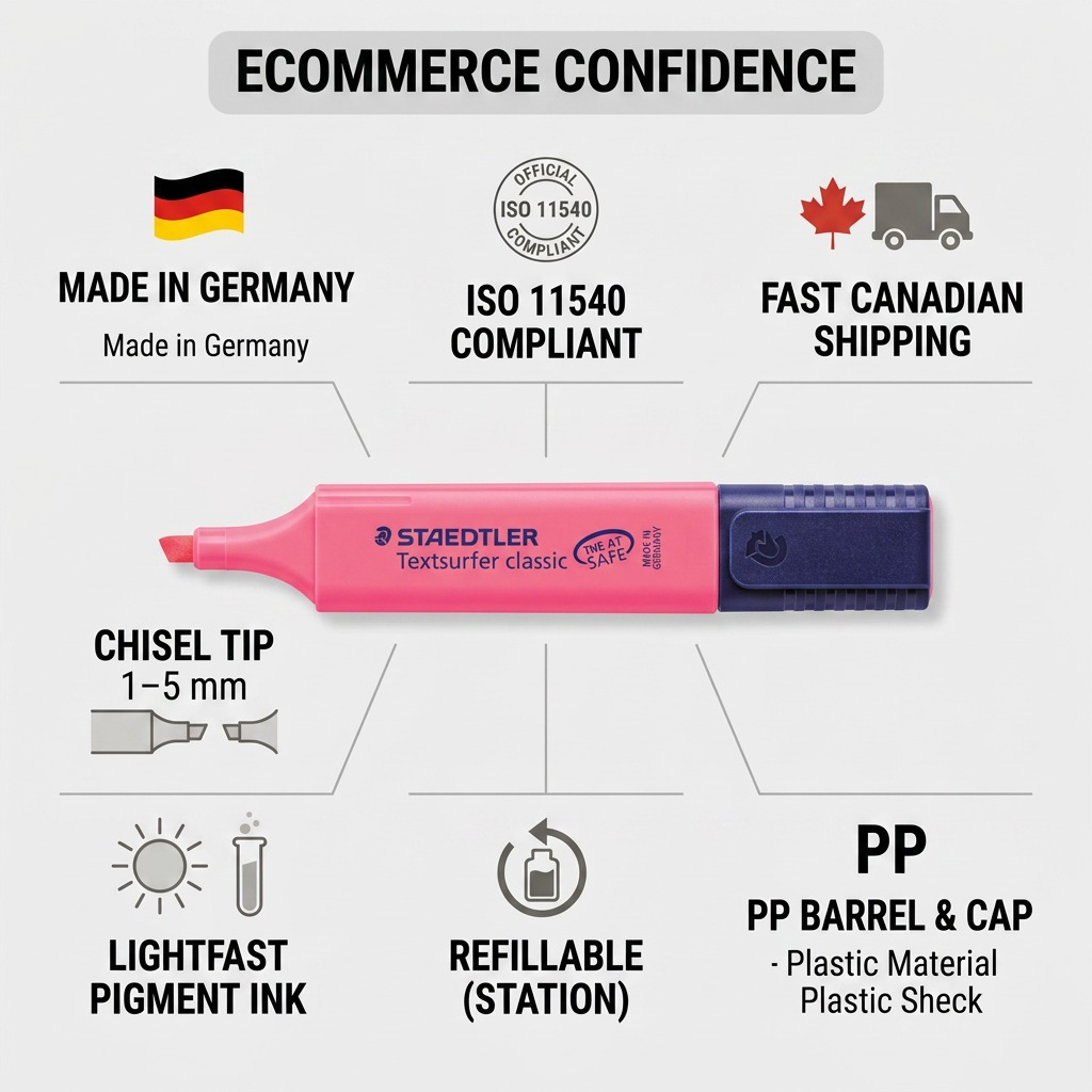 Staedtler Highlighter Textsurfer Fluorescent Pink