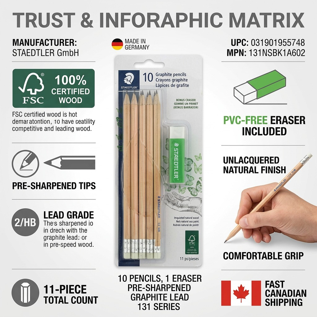 Staedtler Pencil Round HB/2, 10 + 1, FSC 100%